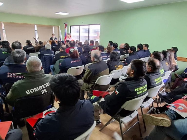 Más de 100 voluntarios de Bomberos de la Región de La Araucanía participan en capacitación sobre investigación disciplinaria.